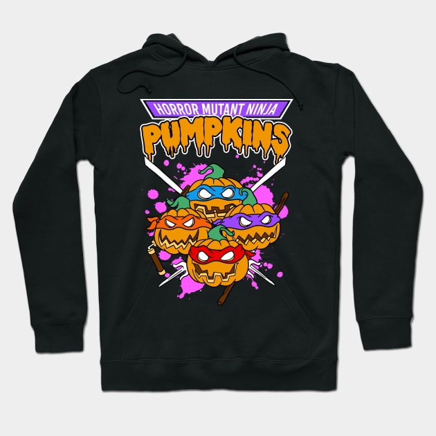 Horror Mutant Ninja Pumpkins Hoodie by BuckRogers